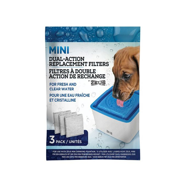 Mini Dog Fountain Replacement Filters 3pk