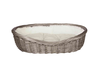 Wicker Basket with Lining & Cushion