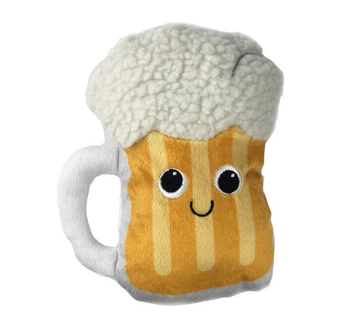 Beer mug discount dog toy
