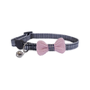 Pink Bow Houndstooth Cat Collar
