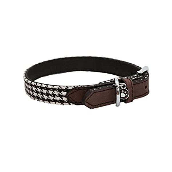Brown Houndstooth Collar