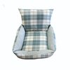 Bunny Square Pillow Bed - Blue