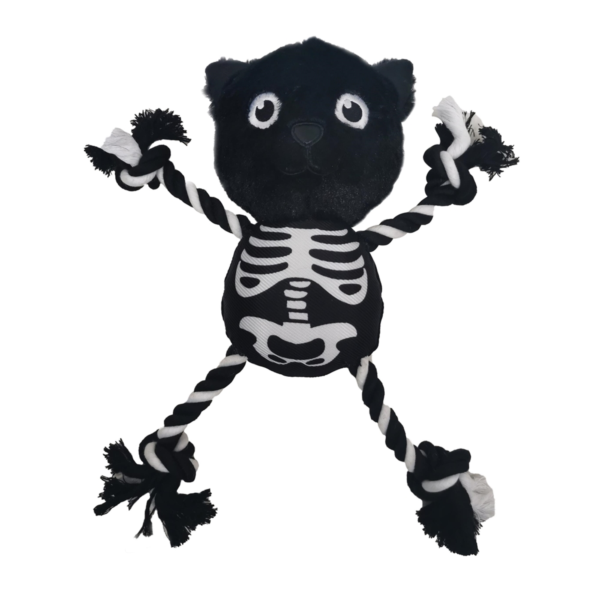Spooktacular Skeleton Cat Dog Toy 30cm