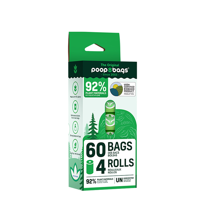 Plant-based Poop Bag Rolls 15x4 Plant-based Poop Bag Rolls 15x4