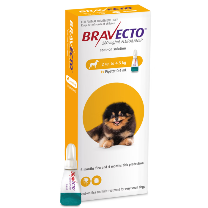 Bravecto Spot On for Dogs 2kg - 4.5kg 