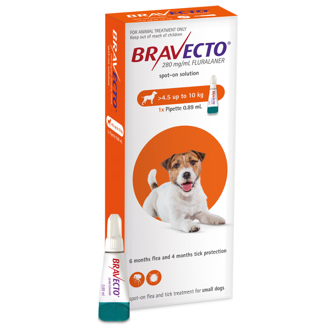 Bravecto Spot On for Dogs 4.5kg 10kg DogFlea & WormFlea