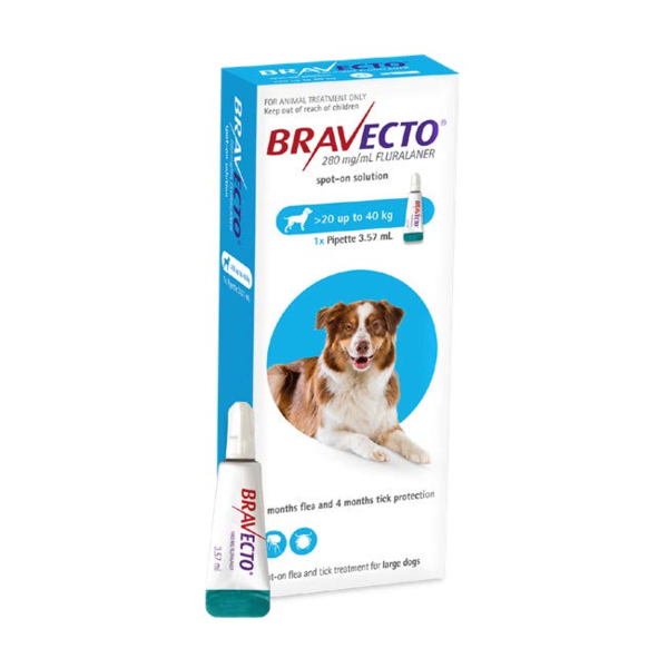 Bravecto Spot On for Dogs 20kg - 40kg