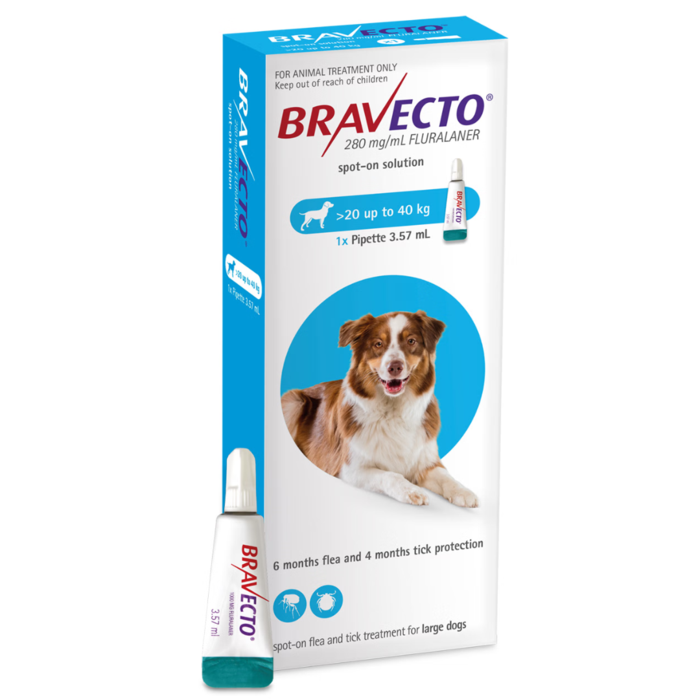 Bravecto Spot On for Dogs 20kg - 40kg