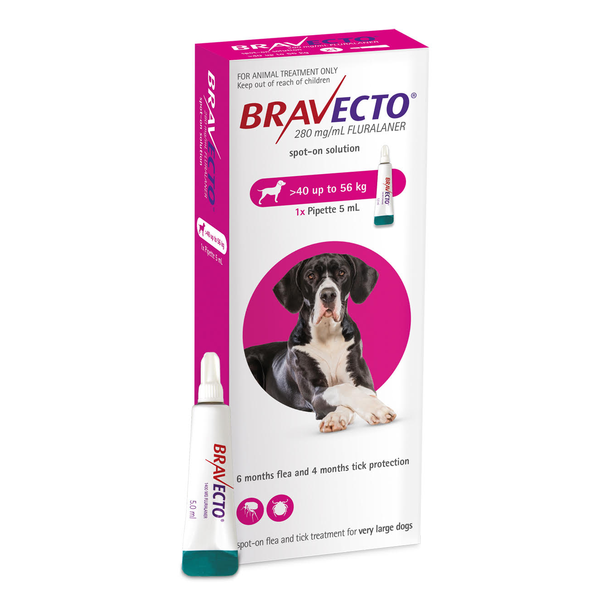 Bravecto Spot On for Dogs 40kg - 56kg