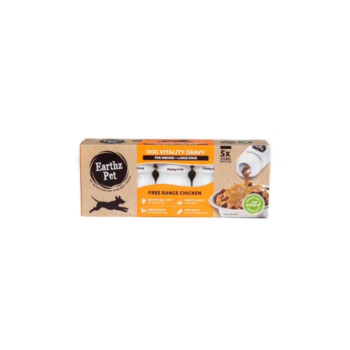 Vitality Gravy Medium/Large Dog Chicken 5x55ml
