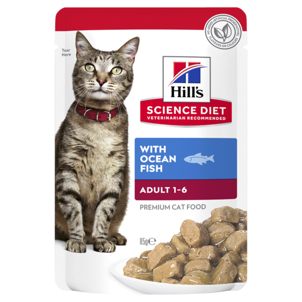 Science Diet Feline Adult Ocean Fish Pouches