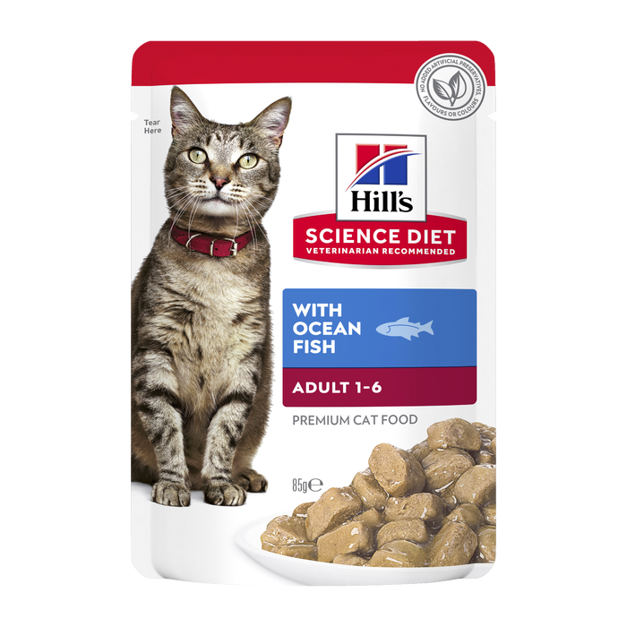 Science Diet Feline Adult Ocean Fish Pouches