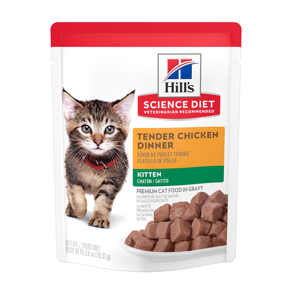 Hill's Science Diet Kitten Chicken Wet Cat Food pouches 85g