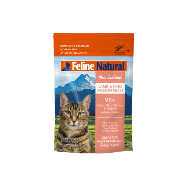 Grain-Free Lamb and Salmon Pouch Wet Cat Food