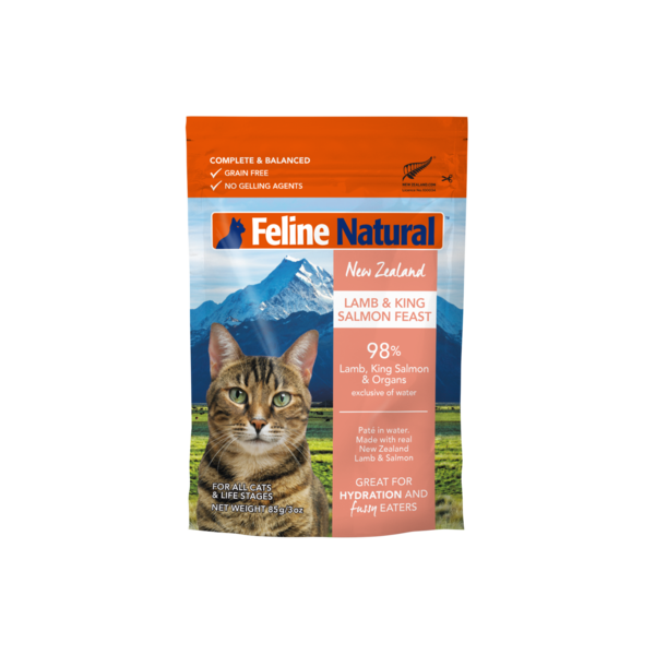 Grain-Free Lamb and Salmon Pouch Wet Cat Food