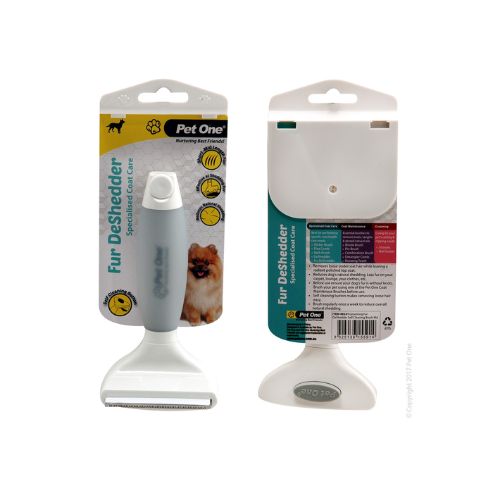 Fur Deshedder Medium Self Cleaning Brush