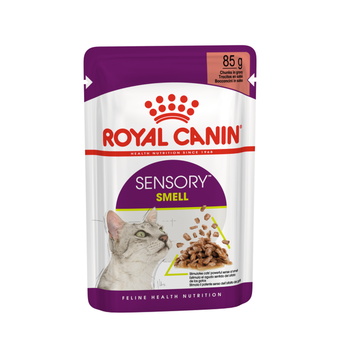 Feline Health Nutrition Sensory Smell Gravy Pouches
