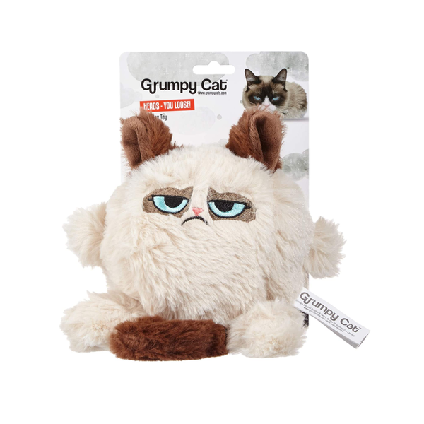 Grumpy Cat Head Dog Toy