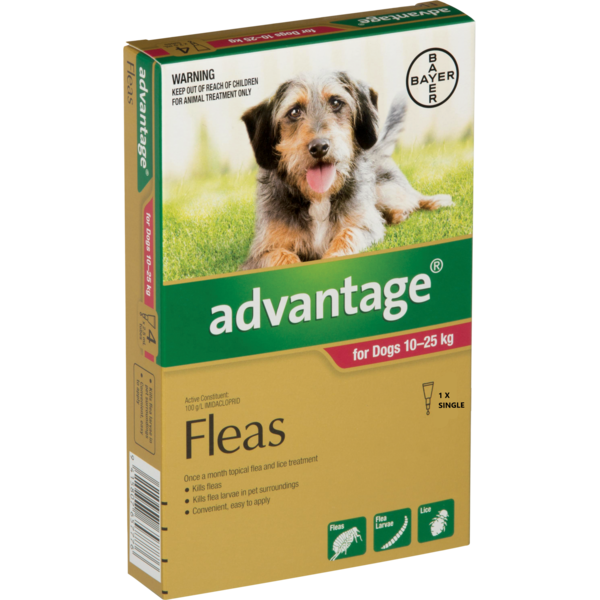 Advantage Dog 10-25kg Single Flea Treatment