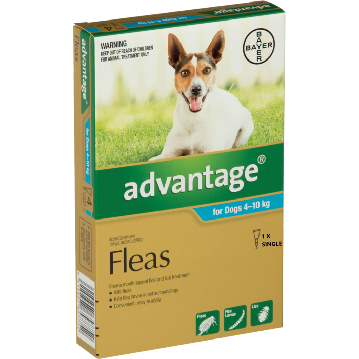 Advantage Dog 4-10kg Single Flea Treatment 