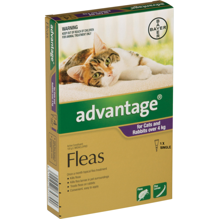 Advantage Cat Over 4kg Single Flea Treatment