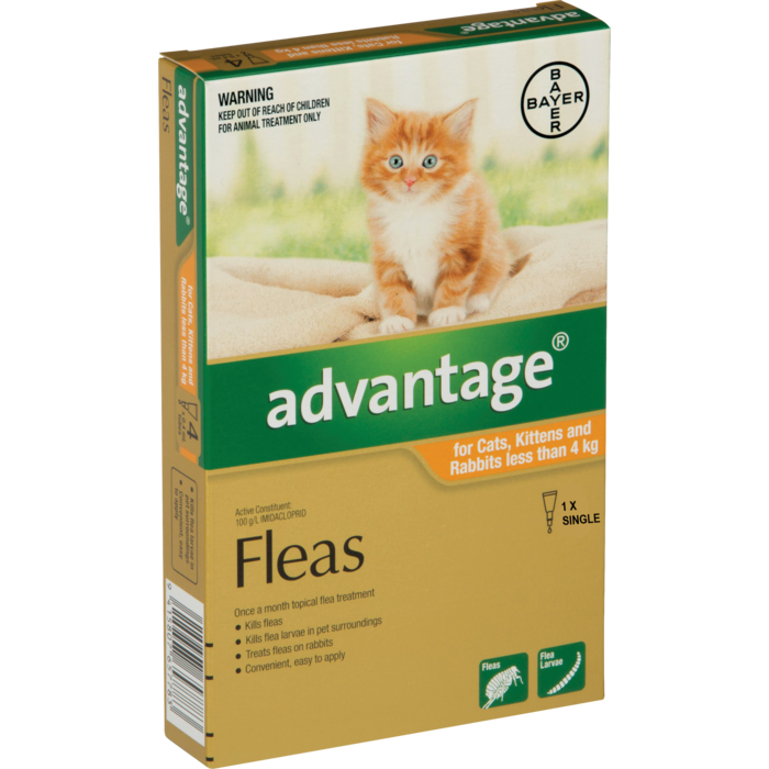 Advantage Cat Under 4kg Single Flea Treatment