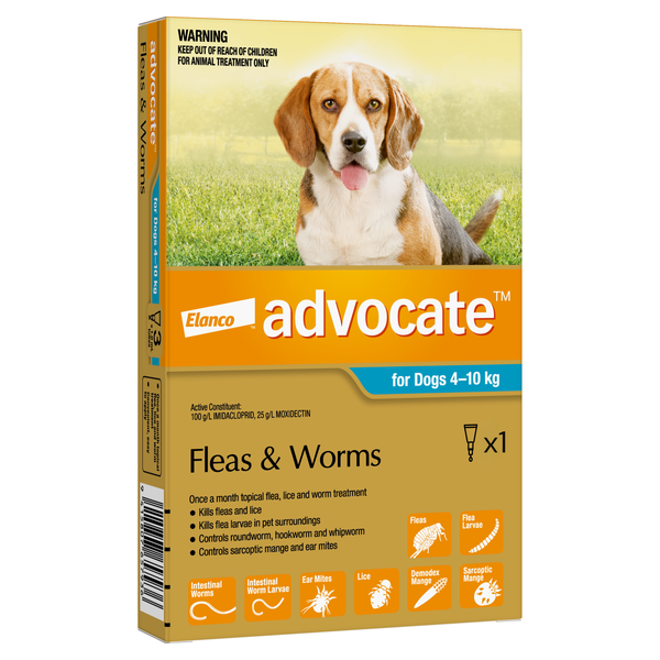 Advocate for Dogs 4-10kg - Single