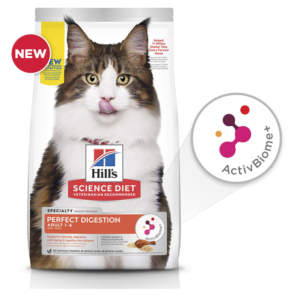 Hills Science Diet Perfect Digestion Adult Cat Food 1.59kg