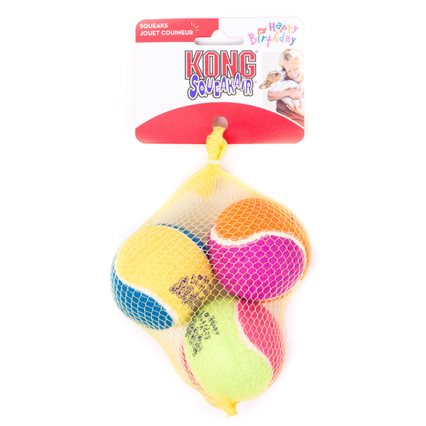 Kong Air Birthday Squeaker Ball- Med