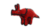 Tuffy Jr Dinosaur Triceratops Durable Dog Toy
