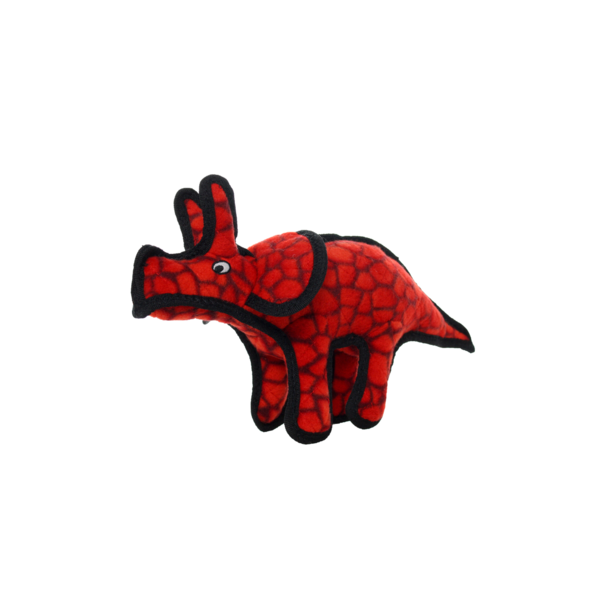 Tuffy Jr Dinosaur Triceratops Durable Dog Toy