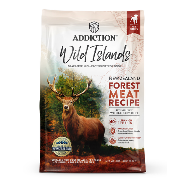 Wild Islands NZ Forest Meat Recipe Venison-First Dry Dog Food