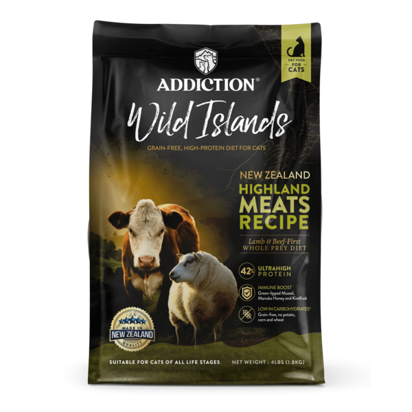 Wild Islands NZ Highland Meats Recipe Lamb & Beef-First Dry Cat Food
