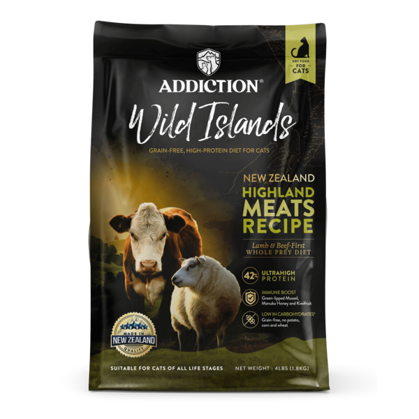 Wild Islands NZ Highland Meats Recipe Lamb & Beef-First Dry Cat Food