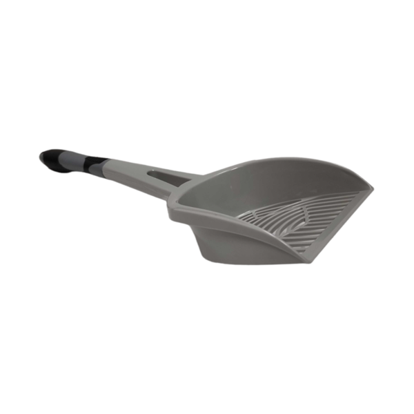Silver Litter Scoop with Rubber Handle