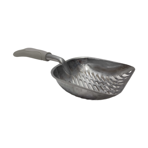 Stainless Steel Scoop with Rubber Handle