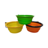 Small Pop Up Travel Bowl with Clip - Assorted Colours
