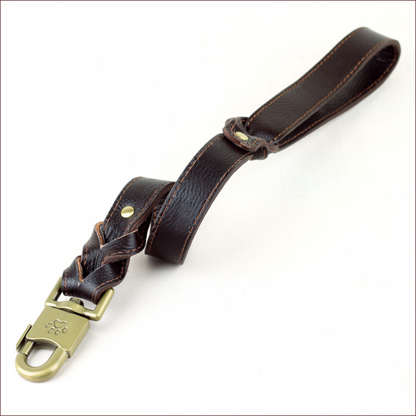 Mid Length Weave Leather Lead