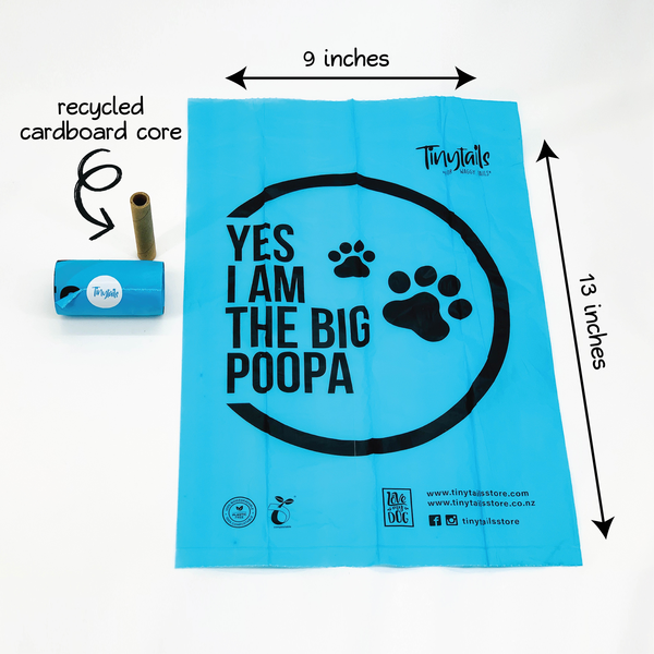 Compostable Poop Bags Single Roll 15 bags