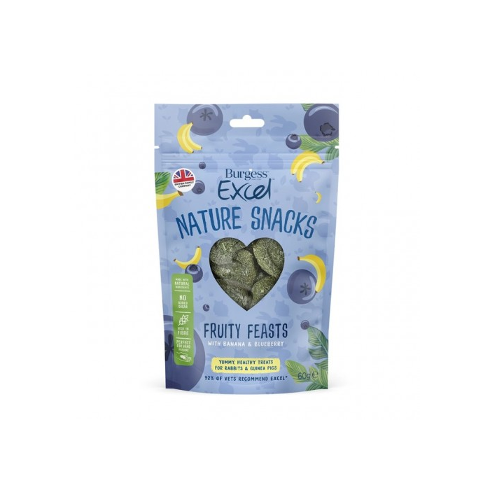 Burgess Excel Fruity Feasts Treats 60g