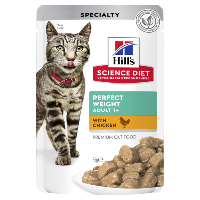 Science Diet Feline Adult Perfect Weight Chicken Pouches