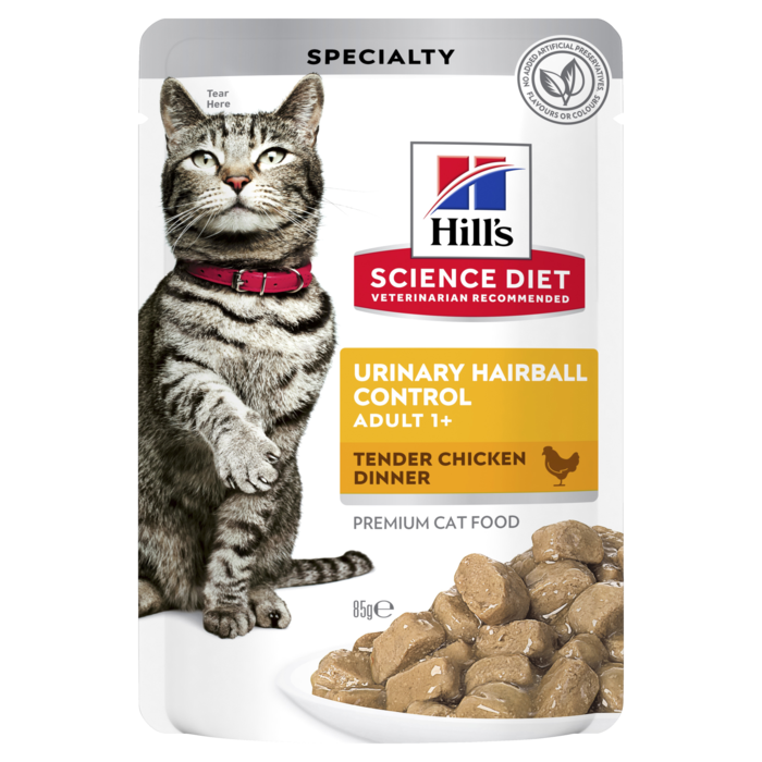 Science Diet Feline Adult Hairball Urinary Pouches