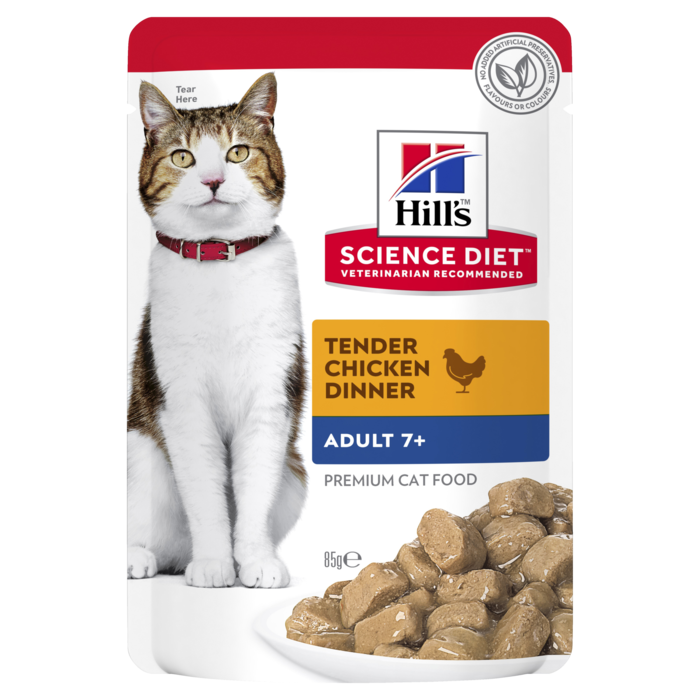 Science Diet Feline Senior 7+ Chicken Pouches