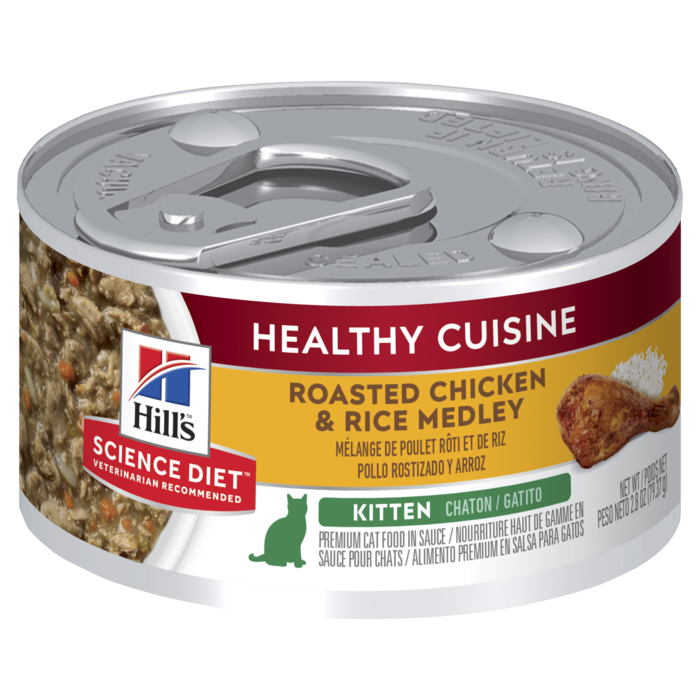 Science Diet Kitten Healthy Cuisine Chicken & Rice Medley Canned
