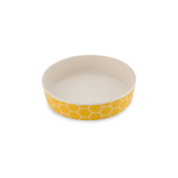 Beco Classic Bamboo Cat Bowl - Honeycomb