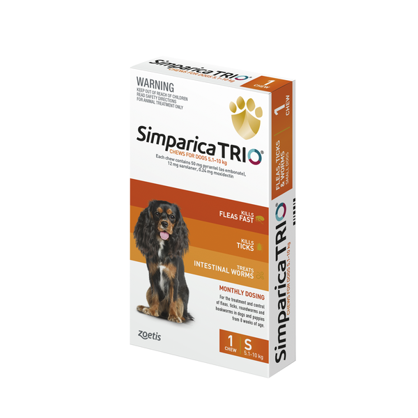 Simparica Trio Small Dog 5kg-10kg
