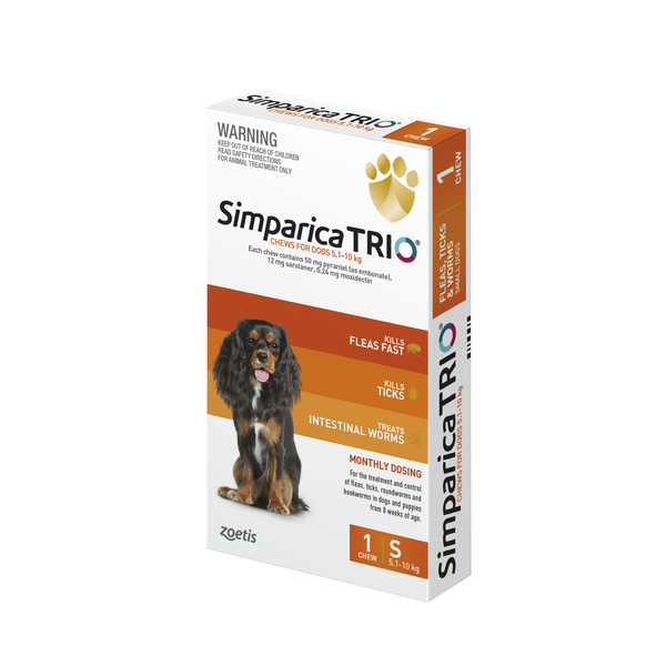 Simparica Trio Small Dog 5kg-10kg