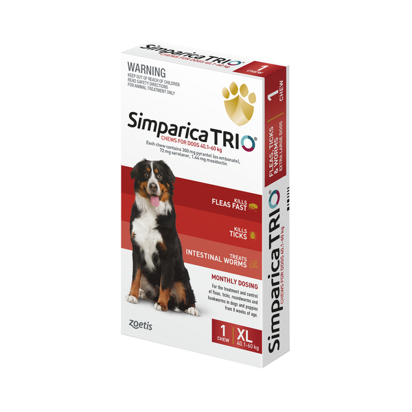 Simparica Trio Extra Large Dog 40kg - 60kg