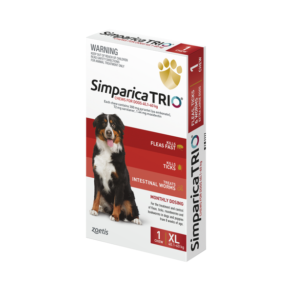 Simparica Trio Extra Large Dog 40kg - 60kg