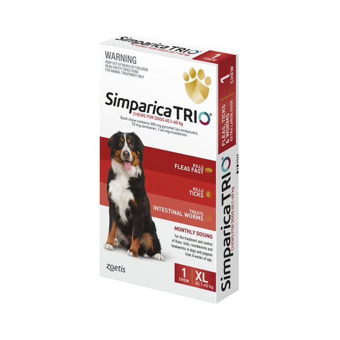 Simparica Trio Extra Large Dog 40kg - 60kg